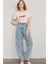 Çetinkaya Fithit 8492 Bayan Bisiklet Yaka 30/1 Compact Penye Süprem Baskılı T-Shirt Taş 2