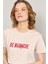 Çetinkaya Fithit 8492 Bayan Bisiklet Yaka 30/1 Compact Penye Süprem Baskılı T-Shirt Taş 3
