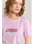 Çetinkaya Fithit 8483 Bayan Bisiklet Yaka 30/1 Compact Penye Süprem Baskılı T-Shirt Lila 3