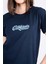Çetinkaya Fithit 8483 Bayan Bisiklet Yaka 30/1 Compact Penye Süprem Baskılı T-Shirt Lacivert 3