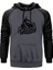 Freedom Motocross Gri Renk Reglan Kol Kapşonlu Sweatshirt 1