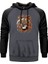 Leon Silüet Gri Renk Reglan Kol Kapşonlu Sweatshirt 1