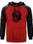 Goril Çizim Kırmızı Renk Reglan Kol Kapşonlu Sweatshirt 1