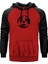 Naruto Logo Kırmızı Renk Reglan Kol Kapşonlu Sweatshirt 1