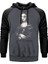 Mona Lisa Rock Gri Renk Reglan Kol Kapşonlu Sweatshirt 1