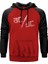 Ac Dc Sprayed Kırmızı Renk Reglan Kol Kapşonlu Sweatshirt 1