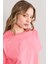 Çetinkaya Fithit 8286 Bayan Bisiklet Yaka 30/1 Compact Penye Süprem Crop T-Shirt Nar Çiçeği 3