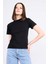 Çetinkaya Fithit 8501 Bayan Bisiklet Yaka 30/1 Likralı Süprem T-Shirt Siyah 1