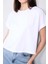 Çetinkaya Fithit 8382 Bayan Bisiklet Yaka 30/1 Penye Süprem T-Shirt Beyaz 3