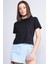 Ikoll 1004632 Siyah Kadın Suprem Basic T-Shirt 1