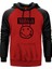 Nirvana Smile Kırmızı Renk Reglan Kol Kapşonlu Sweatshirt 1