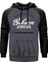 Gibson Gri Renk Reglan Kol Kapşonlu Sweatshirt 1