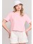 Çetinkaya Fithit 8286 Bayan Bisiklet Yaka 30/1 Compact Penye Süprem Crop T-Shirt Açık Pembe 1