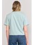 Çetinkaya Fithit 8286 Bayan Bisiklet Yaka 30/1 Compact Penye Süprem Crop T-Shirt Çağla 4