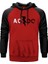 Ac Dc Lighting Logo Kırmızı Renk Reglan Kol Kapşonlu Sweatshirt 1