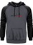 Air Jordan Line Gri Renk Reglan Kol Kapşonlu Sweatshirt 1