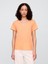 Kadın Turuncu V Yaka T-Shirt 1