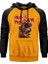 Iron Maiden Skull Sarı Renk Reglan Kol Kapşonlu Sweatshirt 1