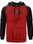 Gorillaz Head Kırmızı Renk Reglan Kol Kapşonlu Sweatshirt 1