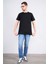 Çetinkaya Mentality 2772 Bisiklet Yaka Basic T-Shirt Siyah 2