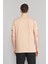 Çetinkaya Mentality 2772 Bisiklet Yaka Penye Slim Fit Camel T-Shirt 4