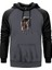 Game Boy Vintage Gri Renk Reglan Kol Kapşonlu Sweatshirt 1