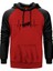 Natus Vircere Heart Rhytm Kırmızı Renk Reglan Kol Kapşonlu Sweatshirt 1