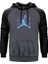 Jordan 23 Gri Renk Reglan Kol Kapşonlu Sweatshirt 1
