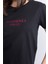Çetinkaya Fithit 8470 Bayan Bisiklet Yaka 30/1 Compact Penye Süprem Baskılı T-Shirt Siyah 3