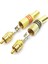 10 Adet - Rca Erkek Tos Jak Fiş Metal Yaylı - Rca Erkek Gold Konnektör 5