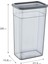 6'lı Set Skali Dikdörtgen Saklma Kabı Antrasit 3500 ml 3