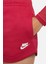 Sportswear Essential Fleece Women's Short Kadın Pamuklu Şort Kırmızı 4