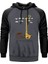 Zürafa Mutlu Gri Renk Reglan Kol Kapşonlu Sweatshirt 1