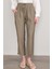 7391 Bayan Bol Paça Tencel Pantolon Haki 2