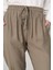 7391 Bayan Bol Paça Tencel Pantolon Haki 3