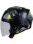SW766 Yarım Yazlık Kask Poıson Matt Black Grey Yellow Güneş 2