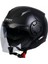 SW766 Yarım Yazlık Kask Solıd Mat Siyah Güneş Vizörlü 1