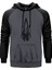 At The Gates Classic Gri Renk Reglan Kol Kapşonlu Sweatshirt 1