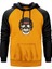 Skull Helmet Sarı Renk Reglan Kol Kapşonlu Sweatshirt 1