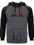Marvel Universe Logo Gri Renk Reglan Kol Kapşonlu Sweatshirt 1