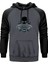 Batman Head Gri Renk Reglan Kol Kapşonlu Sweatshirt 1