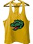 Crocodile Sarı Gym Fitness Tank Top Sporcu Atleti 1