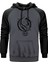 Opeth Type Gri Renk Reglan Kol Kapşonlu Sweatshirt 1