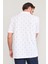 Çetinkaya Mentality 4132 Polo Yaka Rejenere Pike Metraj Baskı Regular T-Shirt Beyaz 4