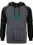 Boston Celtics Logo Gri Renk Reglan Kol Kapşonlu Sweatshirt 1