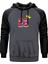 Michael Jordan 23 King Gri Renk Reglan Kol Kapşonlu Sweatshirt 1