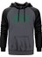 Boston Celtics Yazı Gri Renk Reglan Kol Kapşonlu Sweatshirt 1