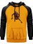 Micheal Jordan 23 Silhouette Sarı Renk Reglan Kol Kapşonlu Sweatshirt 1