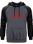Coal Chamber Logo Classic Gri Renk Reglan Kol Kapşonlu Sweatshirt 1