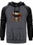 Guns N Rosses Vintage Gri Renk Reglan Kol Kapşonlu Sweatshirt 1